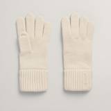 Gant Handskar Gant Wool Knit Gloves, Cream, ONE