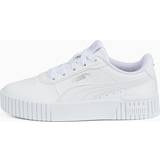 Puma Carina 2.0 Sneakers Kinder Schuhe, Weiß/Silber, Größe: 34.5, Schuhe