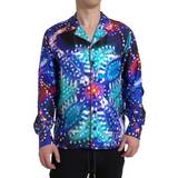 Dolce & Gabbana Multicolor Silk Psychedelic Print Men Pajama Shirt IT39