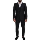 M Kostymer Dolce & Gabbana Gray MARTINI Piece Slim Fit Suit IT50