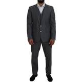 Knappar - L Kostymer Dolce & Gabbana Gray MARTINI Piece Slim Fit Suit IT54