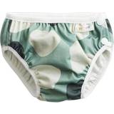 Elastan Barnkläder ImseVimse Swim Diaper - Green Shapes