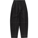 Ganni Dam Byxor & Shorts Ganni Elasticated Curve Trousers - Black