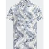 Pikétröjor adidas Kid's Herringbone Scripted Polo Shirt - Crystal Jade (IM8255)