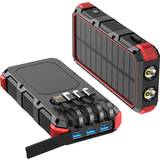 Powerbanks Batterier & Laddbart MTP Products Psooo M2 Wireless Solar Power Bank