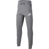Byxor Barnkläder Nike Kid's Sportwear Club Fleece Sweatpants - Carbon Heather/Cool Gray/White