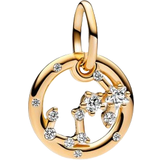 Pandora Scorpio Zodiac Dangle Charm - Gold/Transparent