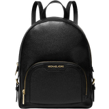 Michael Kors Dam Ryggsäckar Michael Kors Jaycee Medium Pebbled Leather Backpack - Black
