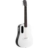 Lava Music Me Play 36" Acoustic-Electric Guitar With Lite Bag Nightfall-Frost White