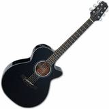 Takamine Musikinstrument Takamine G Series Gf30ce Cutaway Acoustic Guitar Gloss Black