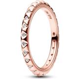 Metall Ringar Pandora ME Pyramids Ring - Rose Gold/Transparent