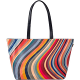 Paul Smith Toteväskor Paul Smith Swirl Striped Leather Tote Bag - Multicolour