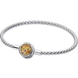 Charm Bracelets Armband Pandora Game of Thrones House Sigil Clasp Moments Studded Chain Bracelet - Silver/Gold