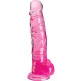 King Cock Sexleksaker King Cock Clear Dildo with Balls 22cm