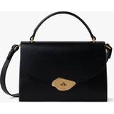 Mulberry Väskor Mulberry Lana High Gloss Leather Top Handle Bag, Black