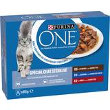 Purina ONE Katter - Våtfoder Husdjur Purina ONE Blandad förpackning Steriliserad katt 8 Anka, nötkött, sardiner