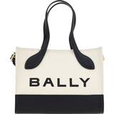 Bally Väskor Bally White and Black Leather Mini Handbag