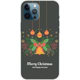 Mobiltillbehör MAULUND iPhone 15 Pro Flexibel Plast Jule Skal Merry Christmas Julkrans och Julklocka