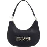 Just Cavalli Väskor Just Cavalli Black Metal Lettering Hobo-väska, axelväska, svart, svart