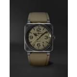 Bell & Ross Herr Klockor Bell & Ross BR 03 Automatic 41mm Ceramic and Rubber Watch, Ref. No. BR03A-MIL-CE/SRB Men Green