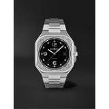 Bell & Ross BR 05 Automatic 40mm and Diamond Watch, Ref. No. BR05A-BL-STFLD/SST Men Black