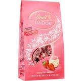 Lindt Vitt te Choklad Lindt Lindor Strawberries Cream Chocolate Truffles 137g 1pack