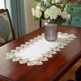 Shein Dukar & Tygservetter Shein 1pc Lace Tablecloth White Double-Colored Flower Bordsduk Vit