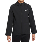 Ficka Sweatshirts Barnkläder Nike Boy's Dri-FIT Woven Training Jacket - Black/Black/Black/White