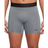 Gråa - Herr Shorts Nike Pro Men's Dri-FIT Fitness Shorts - Smoke Grey/Black