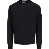 Stone Island Svarta Tröjor Stone Island Garment Dyed Crewneck Sweatshirt - Black