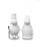 Polystone Prydnadsfigurer Moomi Mummy & Moomi Daddy White Prydnadsfigur 12.5cm 2st