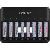 Tenergy TN477U Charger + AA Standard Ni-MH Rechargeable Batteries 8-pack