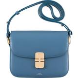 Skinn Väskor A.P.C. Shoulder Bag Woman colour Gnawed Blue OS