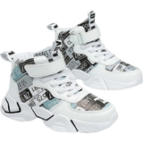 Shein Boys Letter Graphic High Top Sneakers
