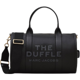 Kortfack Duffelväskor & Sportväskor Marc Jacobs The Leather Large Duffle Bag - Black