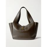 Gråa - Mocka Handväskor Saint Laurent Bea Leather Shoulder Bag