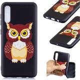 Lux-Case Silikoner Mobilfodral Lux-Case Lovely Owl Embossing Case for Galaxy A50