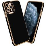 Mobiltillbehör Cadorabo Glossy Black Rose Gold Case for Apple iPhone 11 PRO Protective Cover made of flexible TPU Etui silicone and with protection