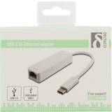 USB-C Nätverkskort & Bluetooth-adaptrar Deltaco USBC-GIGA1