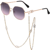 Fotokromatiska - Lila Solglasögon Hpirme Punk Sunglasses Rose Gold/Purple