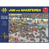 Fordon Klassiska pussel Jumbo Jan Van Haasteren Motorbike Race 1000 Pieces