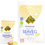 Sockerfritt Snacks Clearspring Organic Seaveg Crispies Multipack Ginger 20g 5st 1pack