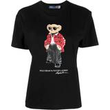 Polo Ralph Lauren Stretch Överdelar Polo Ralph Lauren Holiday Bear Cotton-Jersey T-shirt - Black