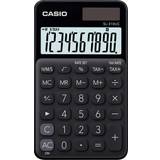 Monokrom Miniräknare Casio SL-310UC-BK Pocket calculator Black Display digits 10 solar-powered, battery-powered W x H x D 70 x 8 x 118 mm