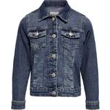 Jeansjackor Barnkläder Only Spread Collar Jacket - Blue/Medium Blue Denim (15201030)