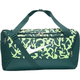 Nike Brasilia Duffel Bag Small 41L - Deep Jungle/Light Lemon Twist/White