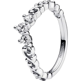 Pandora Ringar Pandora Regal Swirl Tiara Ring - Silver/Transparent