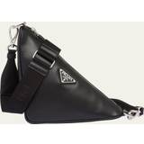 Prada Handväskor Prada Men's Leather Triangle Crossbody Bag