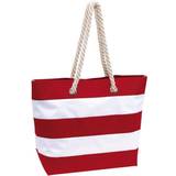 Beach bag XXL with zipper red