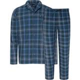 3XL - Herr Pyjamasar Jockey Jockey Woven Pyjama - Blue